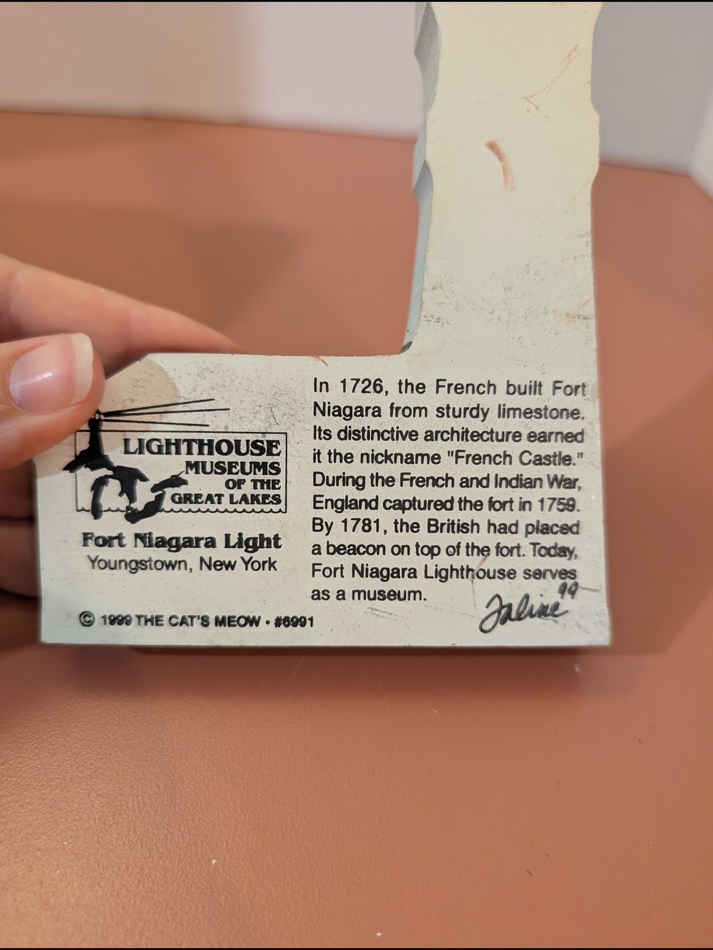 Vintage 1999 The Cat's Meow Lighthouse Museums of the Great Lakes Shelf Sitter - Picture 6 of 8